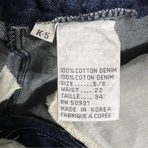 N’EST-CEPAS? Vintage High Waisted Straight Leg Dark Wash Contrast Stitching - Picture 13 of 15